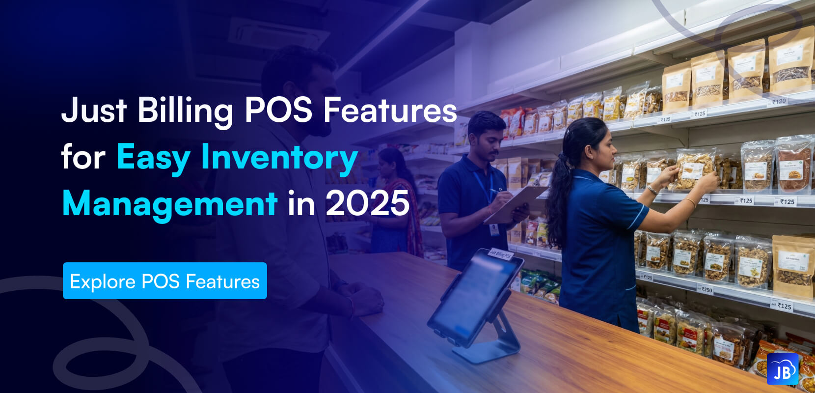 Just Billing features, inventory POS, stock management software