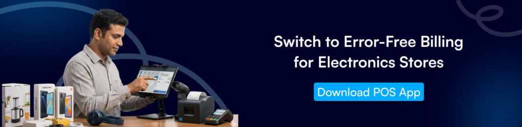 electronics store POS, manual billing errors, retail billing