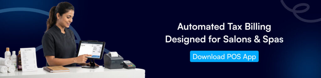 salon POS software, GST billing, spa management