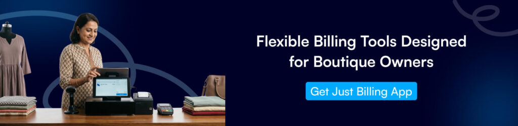 mobile POS boutique, fashion store billing, retail mobility