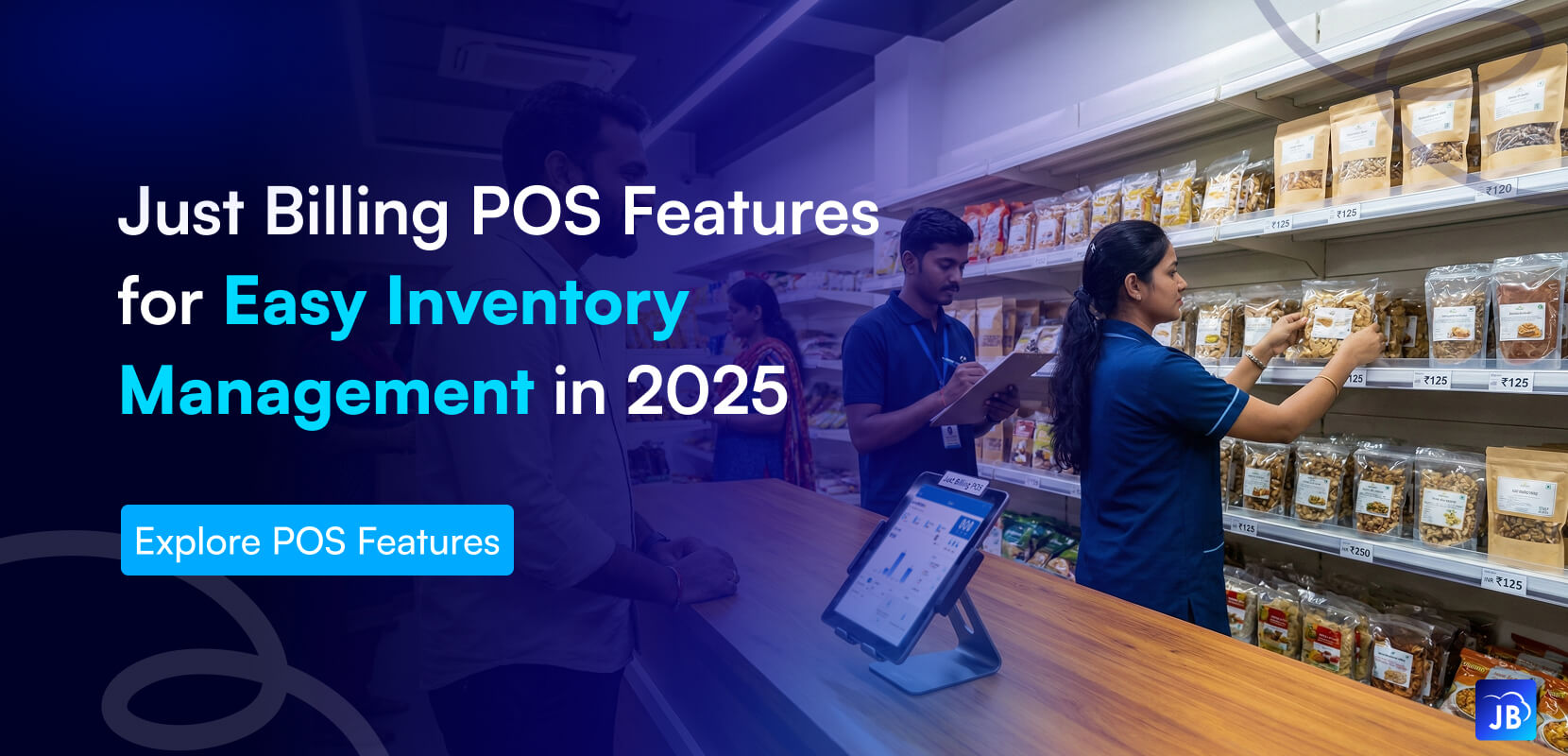 Just Billing features, inventory POS software, stock control