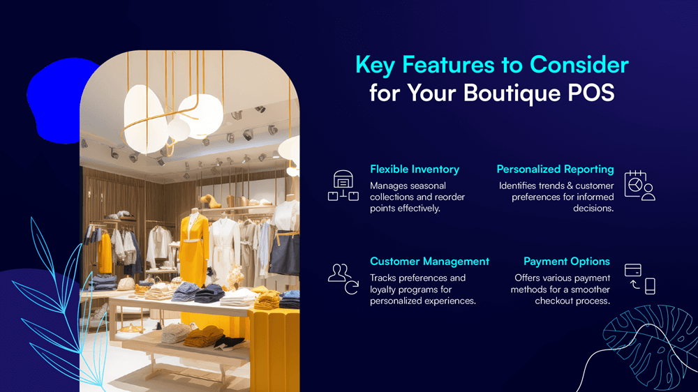 boutique POS features, fashion retail POS, custom POS software, inventory tracking boutique