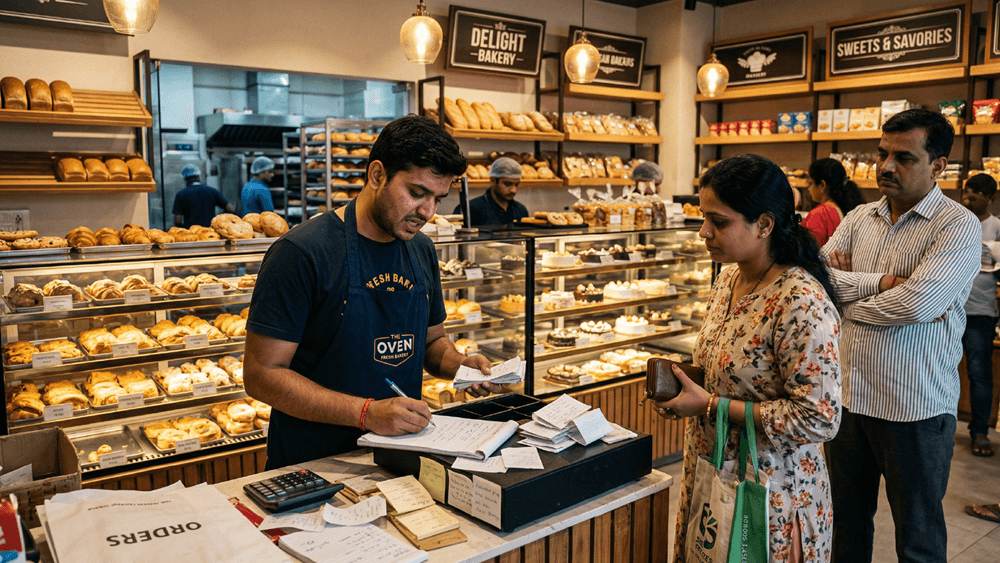 bakery billing challenges, manual billing bakery, retail billing issues, bakery POS problems