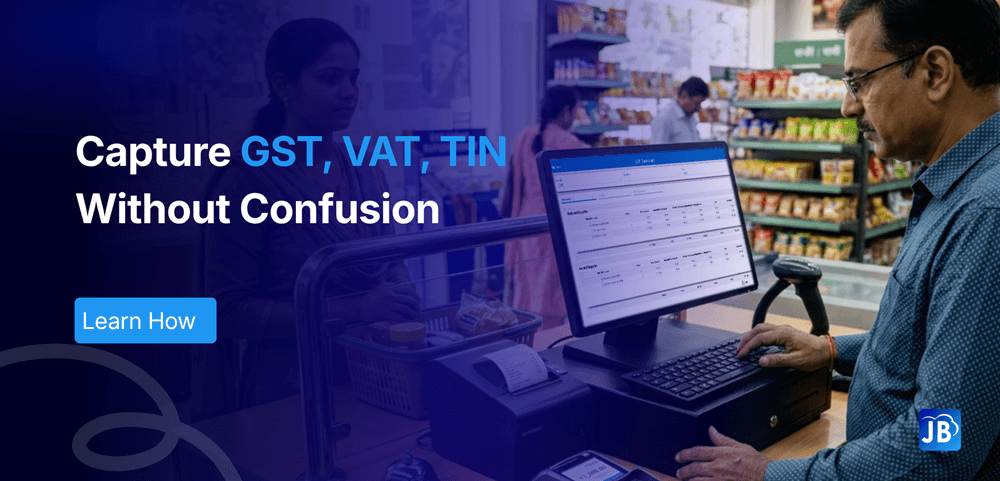 GST VAT TIN POS, tax ID capture POS, business tax compliance